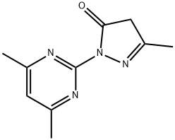 1-(4,6-dimethylpyrimidin-2-yl)-3-methyl-4,5-dihydro-1H-pyrazol-5-one Structure