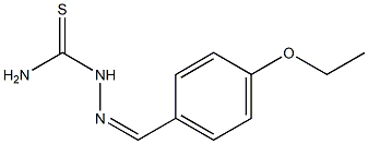 [(Z)-[(4-ethoxyphenyl)methylidene]amino]thiourea Structure