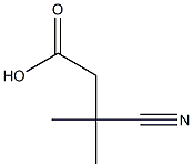 3-cyano-3,3-dimethylpropanoic acid 구조식 이미지