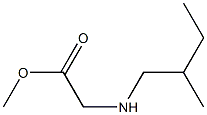 methyl 2-[(2-methylbutyl)amino]acetate Structure