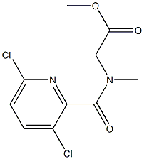 methyl 2-[(3,6-dichloropyridin-2-yl)-N-methylformamido]acetate Structure