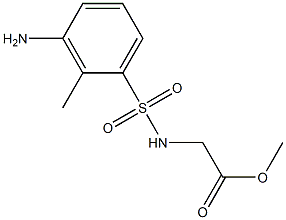 methyl 2-[(3-amino-2-methylbenzene)sulfonamido]acetate Structure
