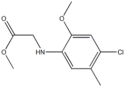 methyl 2-[(4-chloro-2-methoxy-5-methylphenyl)amino]acetate 구조식 이미지