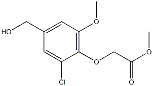 methyl 2-[2-chloro-4-(hydroxymethyl)-6-methoxyphenoxy]acetate Structure