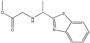 methyl 2-{[1-(1,3-benzothiazol-2-yl)ethyl]amino}acetate 구조식 이미지