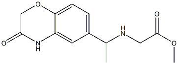 methyl 2-{[1-(3-oxo-3,4-dihydro-2H-1,4-benzoxazin-6-yl)ethyl]amino}acetate 구조식 이미지