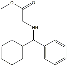 methyl 2-{[cyclohexyl(phenyl)methyl]amino}acetate Structure