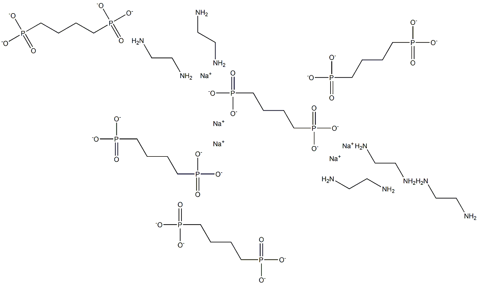 Ethylenediamine tetramethylene phosphonic acid pentasodium salt 구조식 이미지