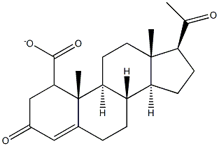 Progesterone carboxylate 구조식 이미지