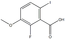 2-fluoro-6-iodo-3-methoxybenzoic acid Structure