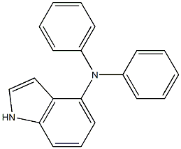 N,N-diphenyl-1H-indole-4-amine 구조식 이미지