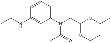 N-ethyl-N-diethoxyethyl-m-aminoacetanilide 구조식 이미지