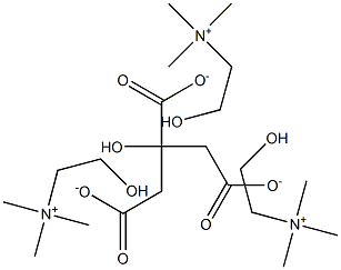 Tricholine citrate Structure