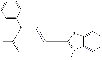 3-methyl-2-(2-(N-phenylacetamido)vinyl)benzo[d]thiazol-3-ium iodide Structure