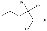1,1,2,2-TETRABROMOPENTANE Structure