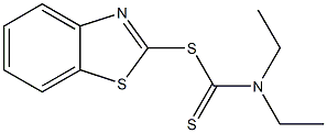 2-(N,N-DIETHYLTHIOCARBAMOYLTHIO)BENZOTHIAZOLE 구조식 이미지