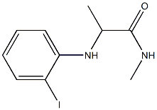 2-[(2-iodophenyl)amino]-N-methylpropanamide 구조식 이미지