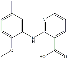 2-[(2-methoxy-5-methylphenyl)amino]pyridine-3-carboxylic acid 구조식 이미지