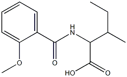 2-[(2-methoxybenzoyl)amino]-3-methylpentanoic acid Structure