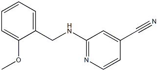 2-[(2-methoxybenzyl)amino]isonicotinonitrile 구조식 이미지