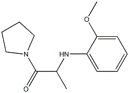 2-[(2-methoxyphenyl)amino]-1-(pyrrolidin-1-yl)propan-1-one Structure