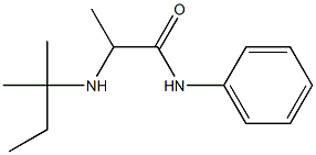 2-[(2-methylbutan-2-yl)amino]-N-phenylpropanamide Structure