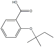 2-[(2-methylbutan-2-yl)oxy]benzoic acid Structure