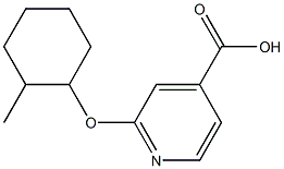 2-[(2-methylcyclohexyl)oxy]pyridine-4-carboxylic acid Structure