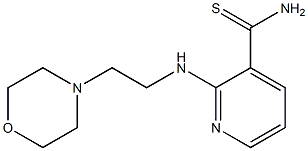 2-[(2-morpholin-4-ylethyl)amino]pyridine-3-carbothioamide Structure