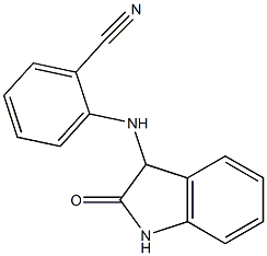 2-[(2-oxo-2,3-dihydro-1H-indol-3-yl)amino]benzonitrile 구조식 이미지