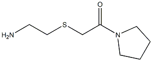 2-[(2-oxo-2-pyrrolidin-1-ylethyl)thio]ethanamine Structure