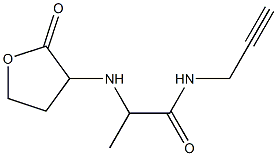 2-[(2-oxooxolan-3-yl)amino]-N-(prop-2-yn-1-yl)propanamide Structure