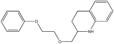 2-[(2-phenoxyethoxy)methyl]-1,2,3,4-tetrahydroquinoline 구조식 이미지