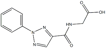 2-[(2-phenyl-2H-1,2,3-triazol-4-yl)formamido]acetic acid 구조식 이미지