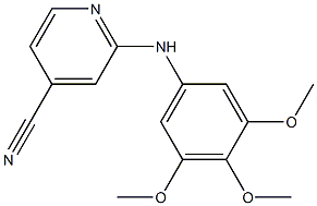 2-[(3,4,5-trimethoxyphenyl)amino]isonicotinonitrile Structure