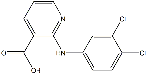 2-[(3,4-dichlorophenyl)amino]pyridine-3-carboxylic acid Structure