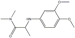 2-[(3,4-dimethoxyphenyl)amino]-N,N-dimethylpropanamide Structure