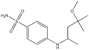 4-[(4-methoxy-4-methylpentan-2-yl)amino]benzene-1-sulfonamide Structure