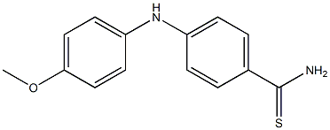 4-[(4-methoxyphenyl)amino]benzene-1-carbothioamide Structure