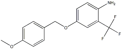 4-[(4-methoxyphenyl)methoxy]-2-(trifluoromethyl)aniline Structure