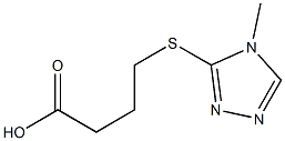 4-[(4-methyl-4H-1,2,4-triazol-3-yl)sulfanyl]butanoic acid Structure