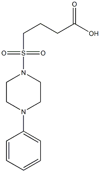4-[(4-phenylpiperazine-1-)sulfonyl]butanoic acid Structure