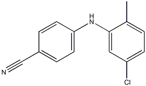 4-[(5-chloro-2-methylphenyl)amino]benzonitrile 구조식 이미지