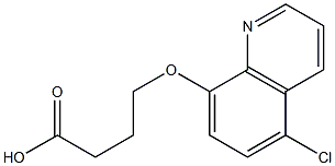 4-[(5-chloroquinolin-8-yl)oxy]butanoic acid 구조식 이미지