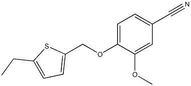 4-[(5-ethylthiophen-2-yl)methoxy]-3-methoxybenzonitrile Structure