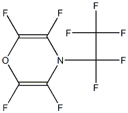 2,3,5,6-Tetrafluoro-4-(pentafluoroethyl)-4H-1,4-oxazine Structure