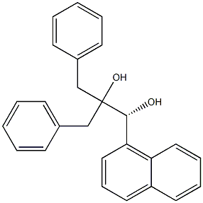 [R,(+)]-2-Benzyl-1-(1-naphtyl)-3-phenyl-1,2-propanediol Structure