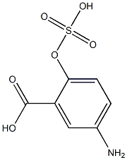 5-Amino-2-sulfooxybenzoic acid Structure