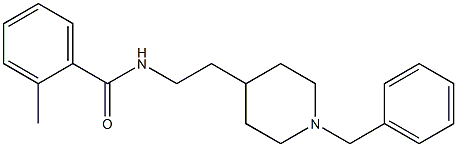 N-[2-(1-Benzyl-4-piperidinyl)ethyl]-2-methylbenzamide 구조식 이미지