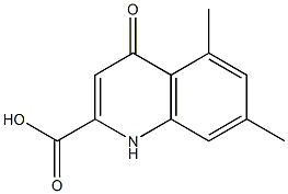 5,7-Dimethyl-1,4-dihydro-4-oxoquinoline-2-carboxylic acid Structure